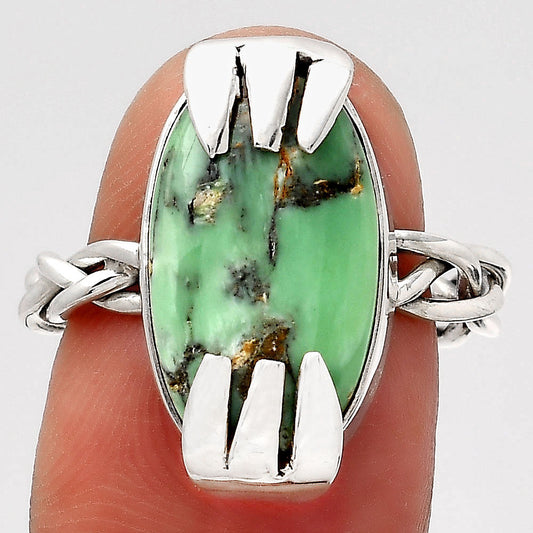 Natural Australian Variscite Ring size-7.5 R-1650 SDR246618