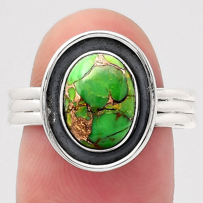 Copper Green Turquoise - Arizona Ring size-8.5 R-1468 SDR246640
