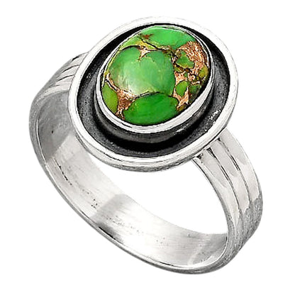 Copper Green Turquoise - Arizona Ring size-8.5 R-1468 SDR246640