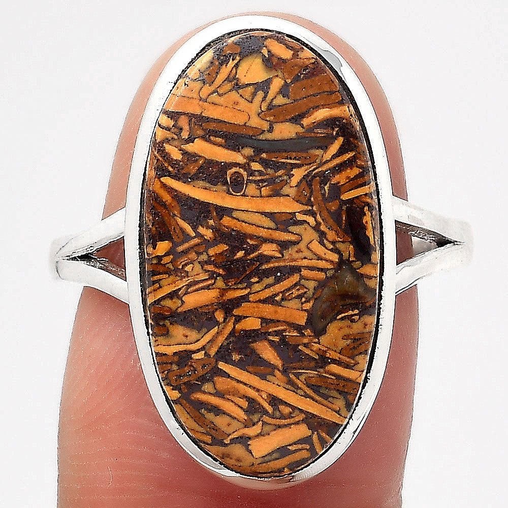 Coquina Fossil Jasper - India Ring size-8.5 R-1005 SDR246702