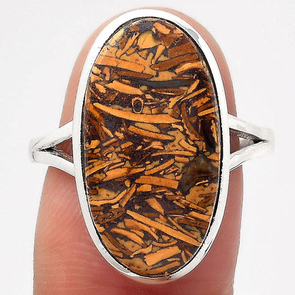 Coquina Fossil Jasper - India Ring size-8.5 R-1005 SDR246702