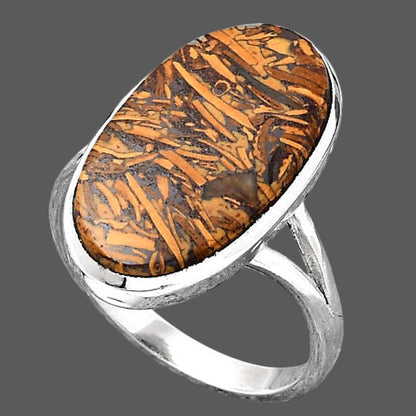 Coquina Fossil Jasper - India Ring size-8.5 R-1005 SDR246702