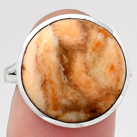 Natural Coral Jasper Ring size-8.5 R-1005 SDR246715