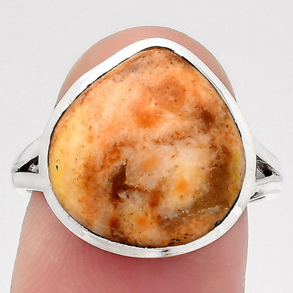 Natural Coral Jasper Ring size-7.5 R-1005 SDR246716