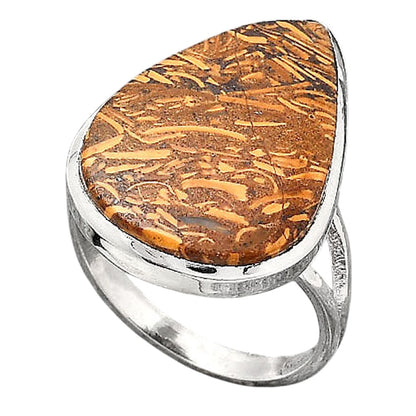 Coquina Fossil Jasper - India Ring size-8.5 R-1005 SDR246725