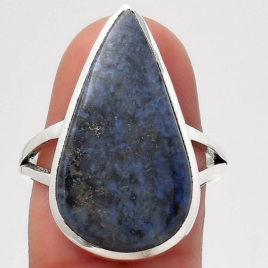 Natural Dumortierite Quartz Ring size-8 R-1005 SDR246809