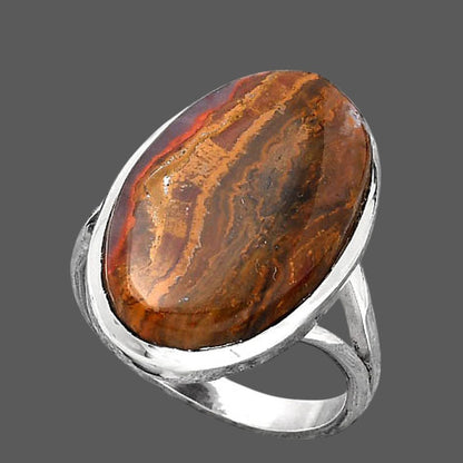Natural Rare Cady Mountain Agate Ring size-7.5 R-1005 SDR246829