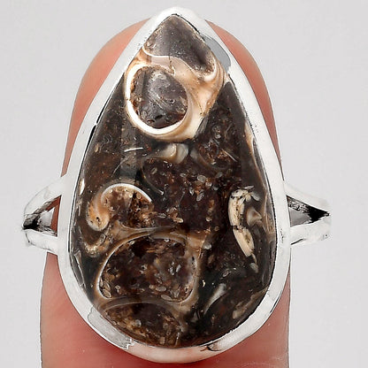 Natural Turtella Jasper - USA Ring size-9 R-1005 SDR246836