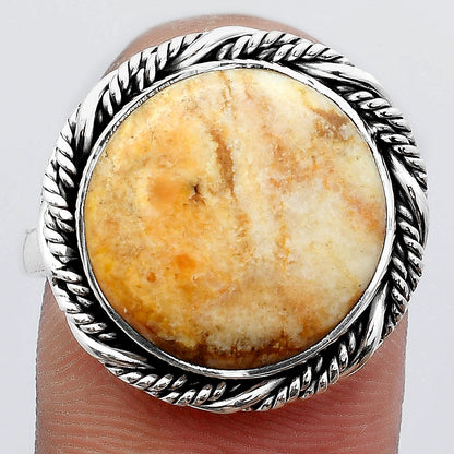 Natural Coral Jasper Ring size-8 R-1013 SDR246881