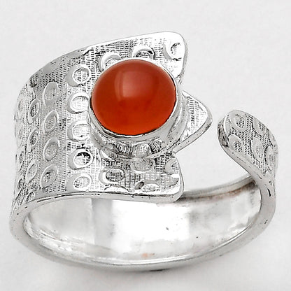 Adjustable - Natural Carnelian Ring size-8.5 R-1381 SDR246918