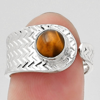 Adjustable - Tiger Eye - Africa Ring size-7.5 R-1381 SDR246946