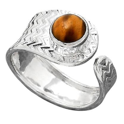 Adjustable - Tiger Eye - Africa Ring size-7.5 R-1381 SDR246946