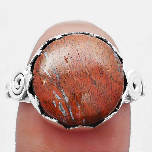 Natural Red Moss Agate Ring size-9 R-1315 SDR246980