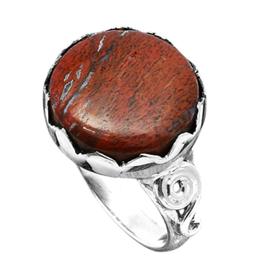 Natural Red Moss Agate Ring size-9 R-1315 SDR246980