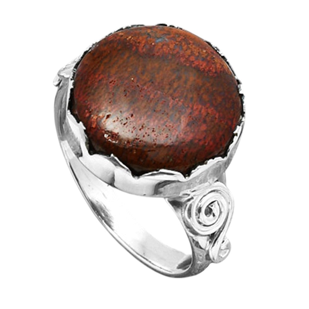 Natural Red Moss Agate Ring size-9 R-1315 SDR246981