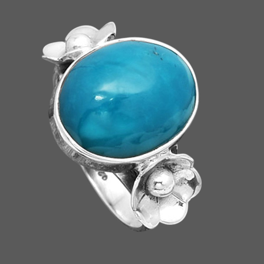 Floral - Natural Peruvian Opalina Ring size-7.5 R-1509 SDR246988