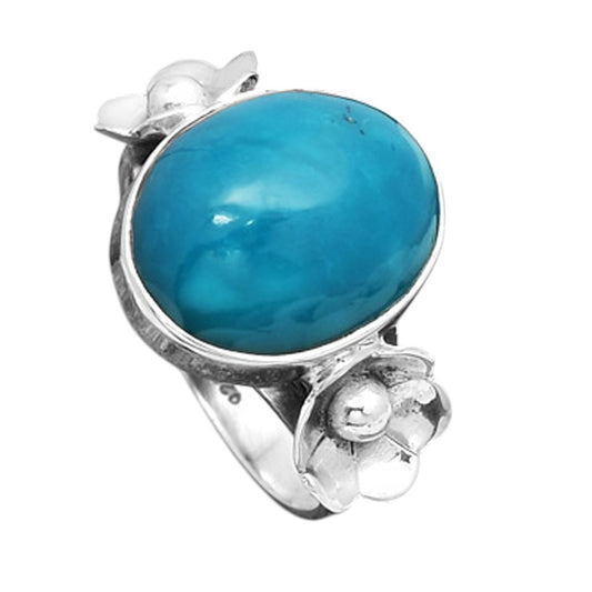 Floral - Natural Peruvian Opalina Ring size-7.5 R-1509 SDR246988