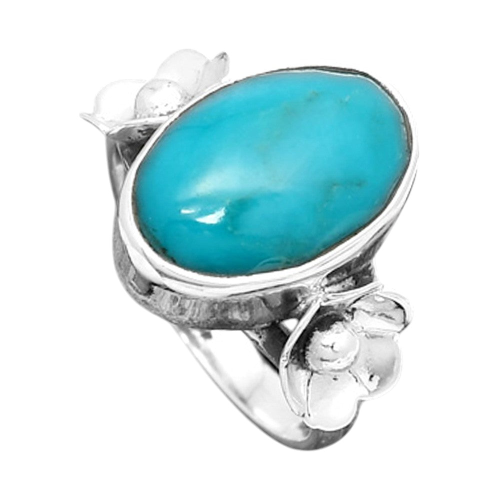 Floral - Natural Peruvian Opalina Ring size-7.5 R-1509 SDR246989