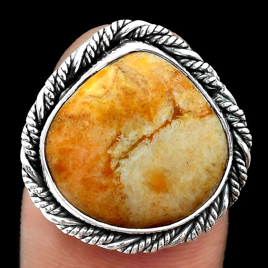 Natural Coral Jasper Ring size-7.5 R-1013 SDR246999