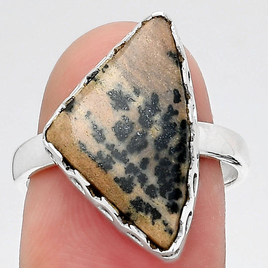 Natural Russian Honey Dendrite Opal Ring size-7.5 R-1428 SDR247023