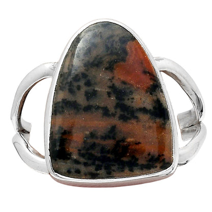 Natural Russian Honey Dendrite Opal Ring size-8 R-1002 SDR247028