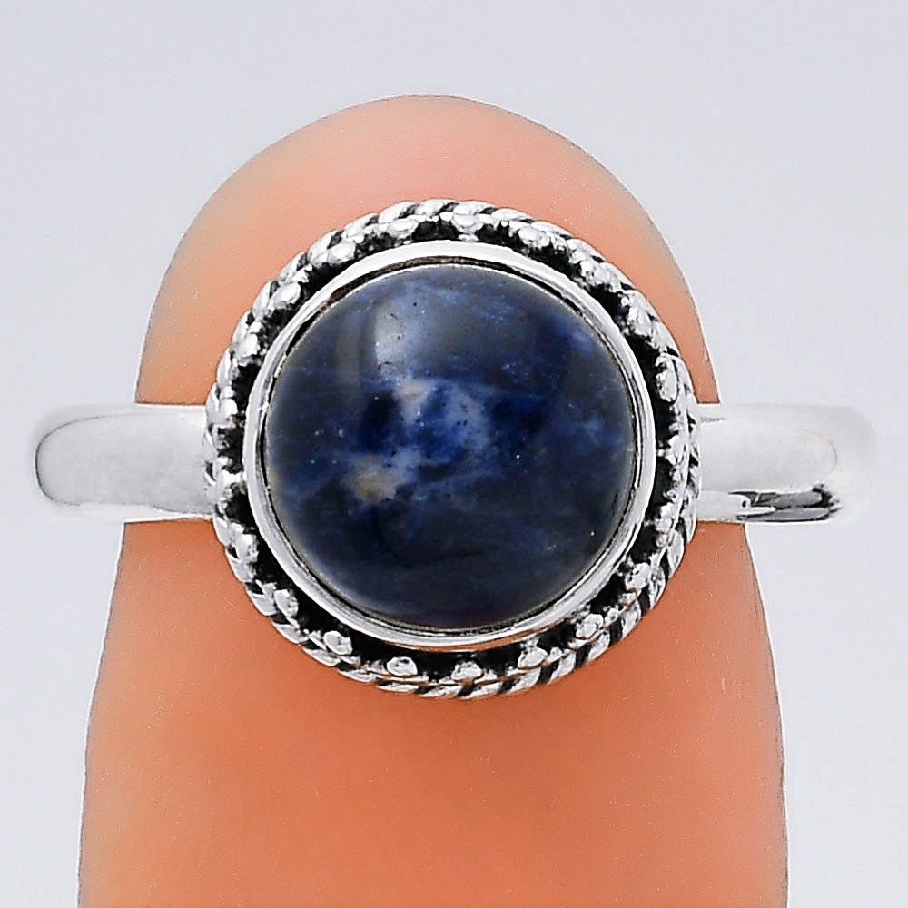 Natural Sodalite Ring size-9 R-1196 SDR247055