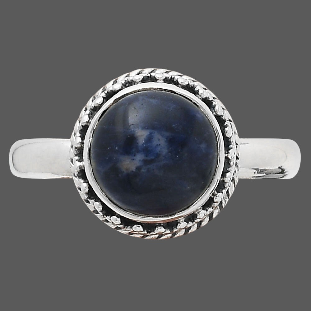 Natural Sodalite Ring size-9 R-1196 SDR247055