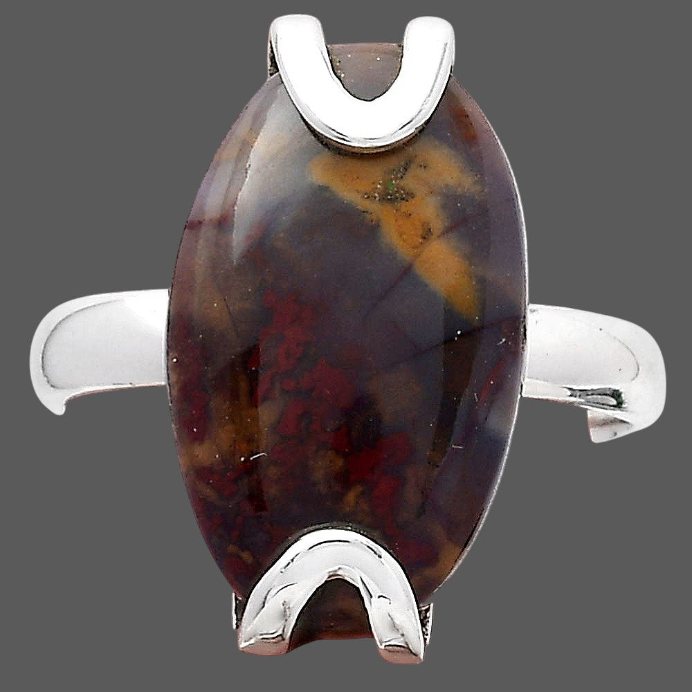 Natural Purple Cow Jasper Ring size-7 R-1479 SDR247061