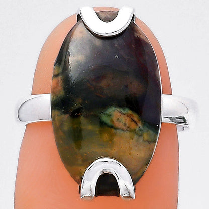 Natural Purple Cow Jasper Ring size-6.5 R-1479 SDR247062