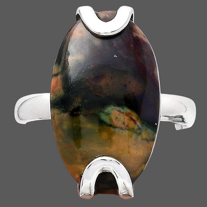 Natural Purple Cow Jasper Ring size-6.5 R-1479 SDR247062