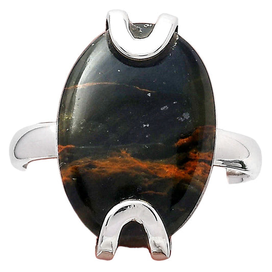 Natural Turkish Rainforest Chrysocolla Ring size-8 R-1479 SDR247065