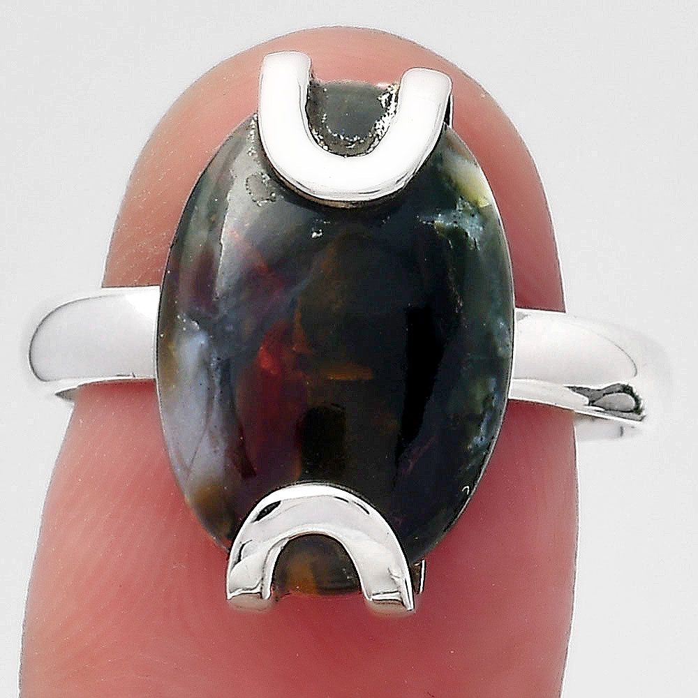 Natural Purple Cow Jasper Ring size-9 R-1479 SDR247066