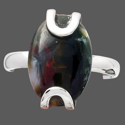 Natural Purple Cow Jasper Ring size-9 R-1479 SDR247066