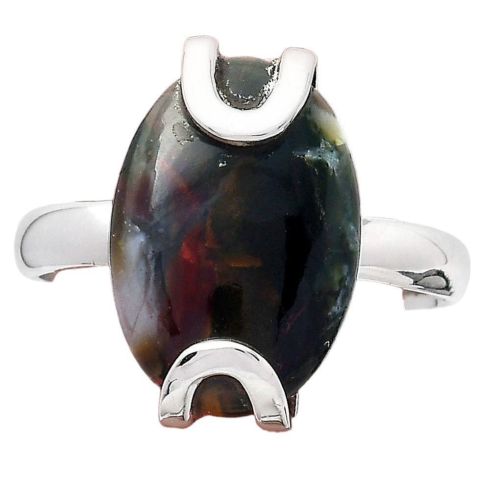 Natural Purple Cow Jasper Ring size-9 R-1479 SDR247066
