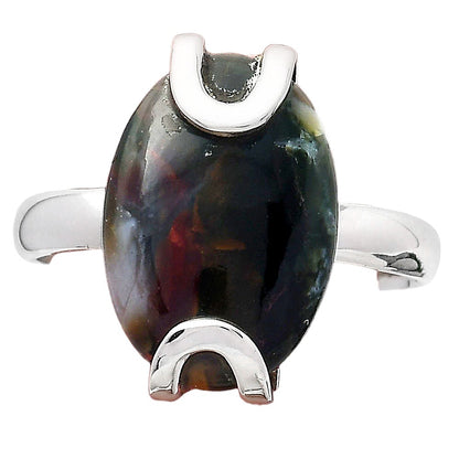 Natural Purple Cow Jasper Ring size-9 R-1479 SDR247066