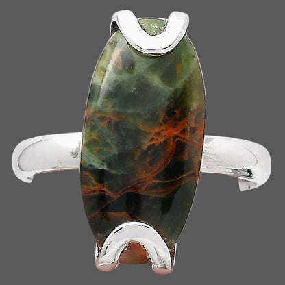 Turkish Rainforest Chrysocolla Ring size-7.5 R-1479 SDR247067