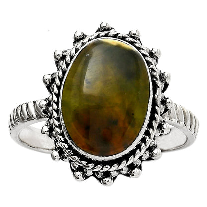Natural Chrome Chalcedony Ring size-8.5 R-1332 SDR247075