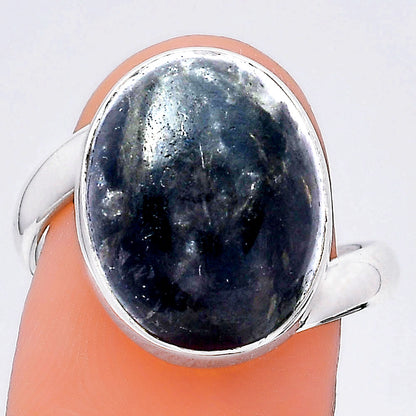 Natural Nuummite Ring size-7.5 R-1232 SDR247104