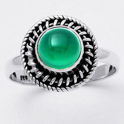 Natural Green Onyx Ring size-7 R-1279 SDR247107