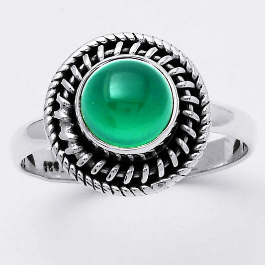Natural Green Onyx Ring size-7 R-1279 SDR247107