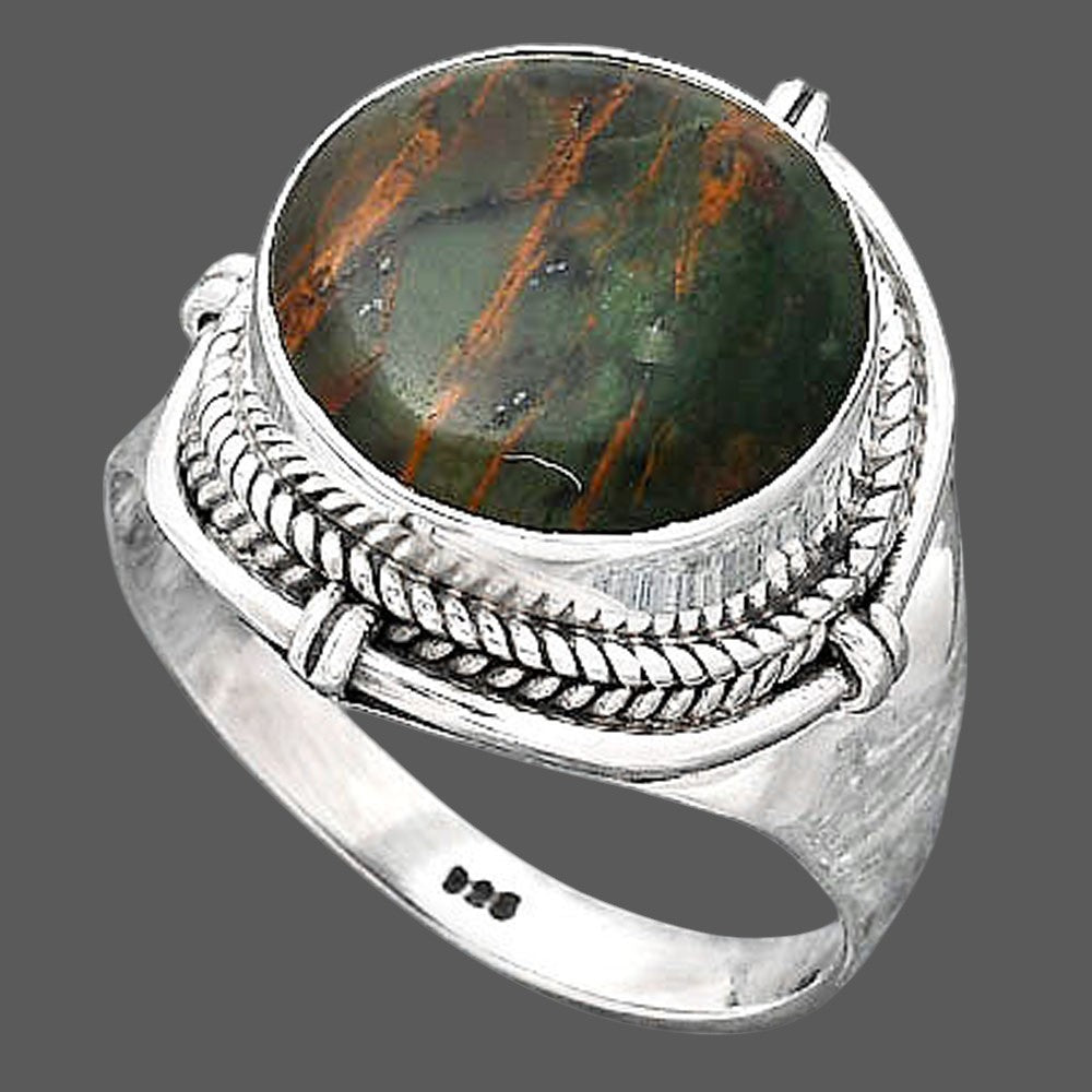 Natural Turkish Rainforest Chrysocolla Ring size-9 R-1539 SDR247115