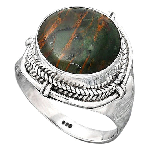 Natural Turkish Rainforest Chrysocolla Ring size-9 R-1539 SDR247115