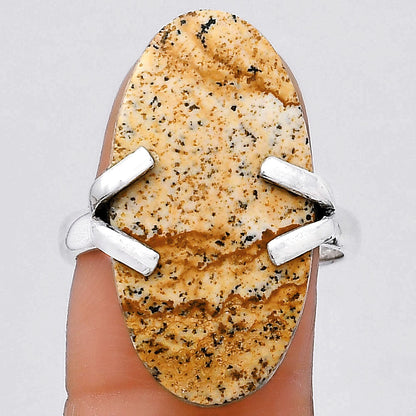Natural Picture Jasper Ring size-8.5 R-1504 SDR247133