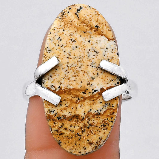 Natural Picture Jasper Ring size-8.5 R-1504 SDR247133