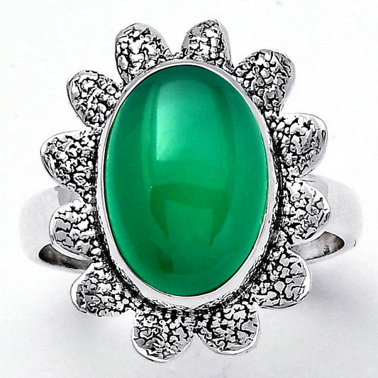 Natural Green Onyx Ring size-8.5 R-1241 SDR247153