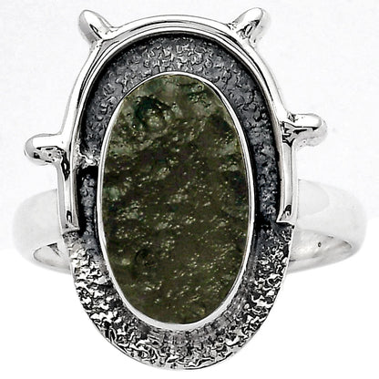 Natural Tektite Rough - Greek Ring size-8 R-1513 SDR247166