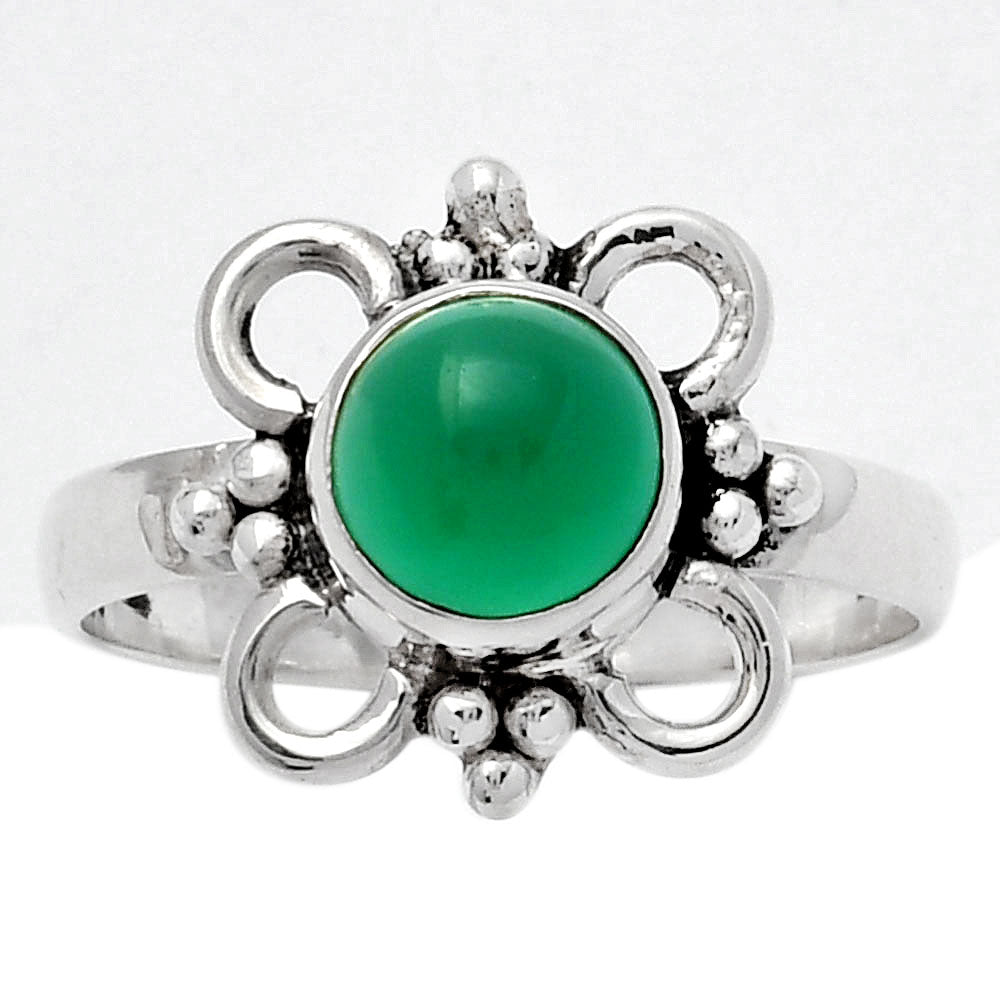 Natural Green Onyx Ring size-7 R-1309 SDR247177