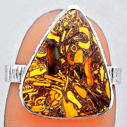 Natural Coquina Fossil Jasper India Ring size-8 R-1191 SDR247189