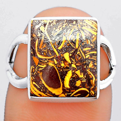 Natural Coquina Fossil Jasper India Ring size-7 R-1002 SDR247208