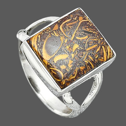 Natural Coquina Fossil Jasper India Ring size-7 R-1002 SDR247208